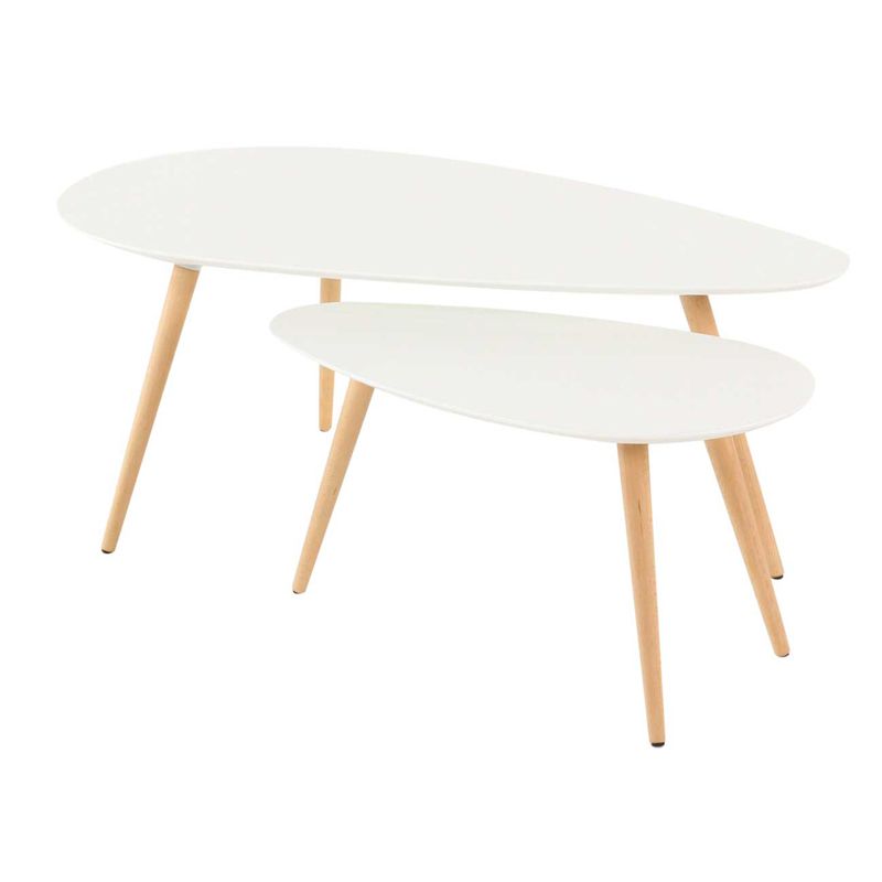 Table basse vintage en bois de sheesham massif l 117 cm - andersen