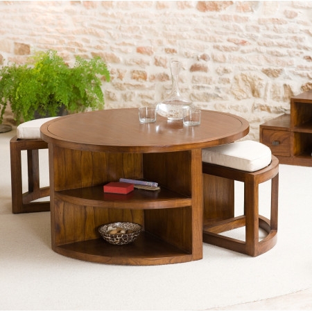 Table basse avec poufs ikea