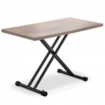 Table basse relevable ilona bois noir vintage