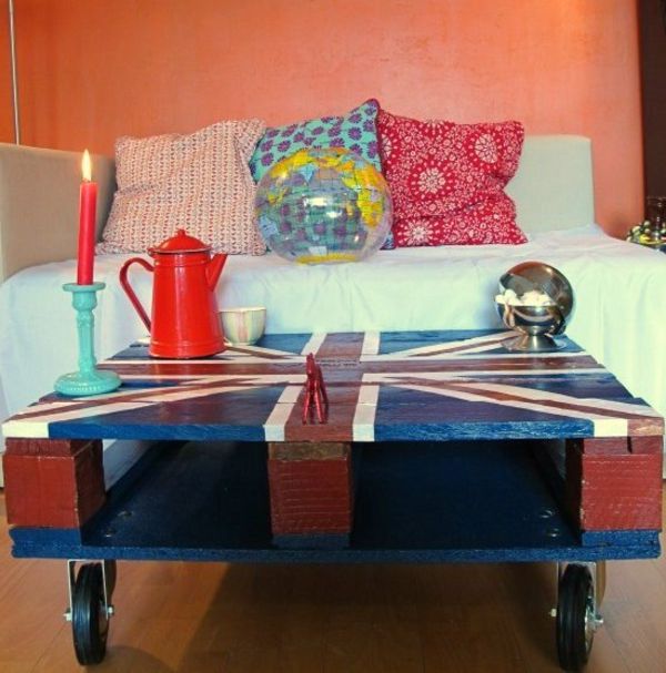 Table basse palette anglais