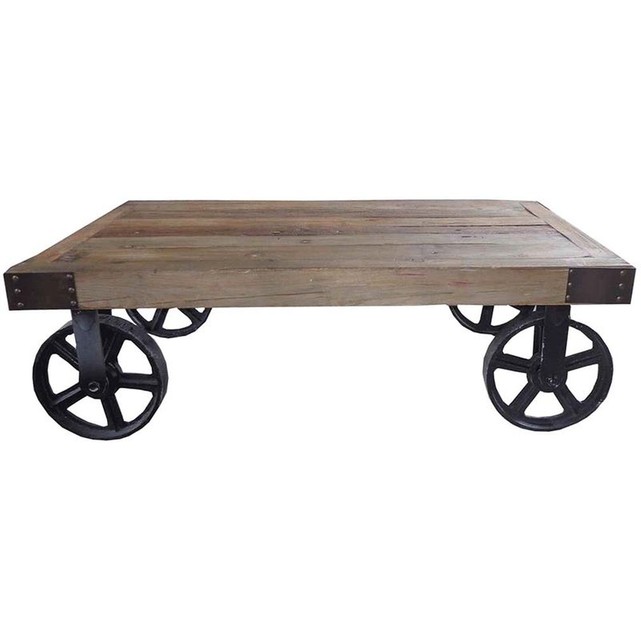 Table basse roulette la redoute