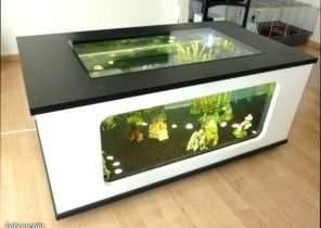 Cherche table basse aquarium