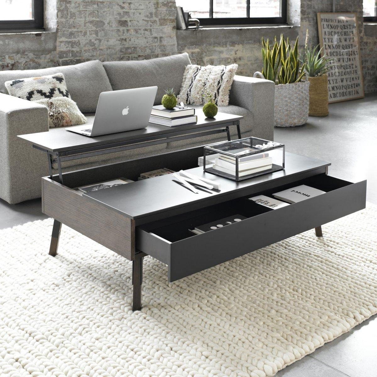 Table basse plateau relevable up