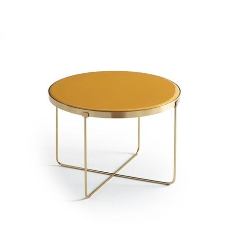 Table basse design orange