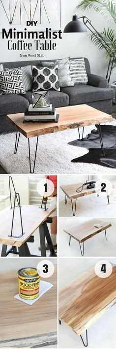 Table basse rondin de bois zodio