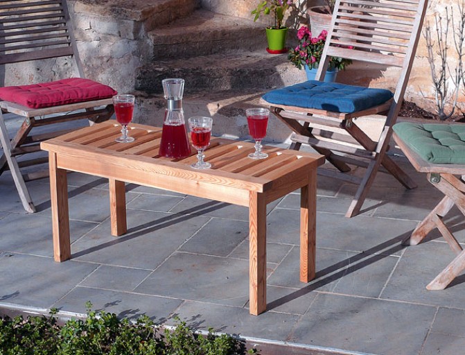 Table basse en bois de jardin