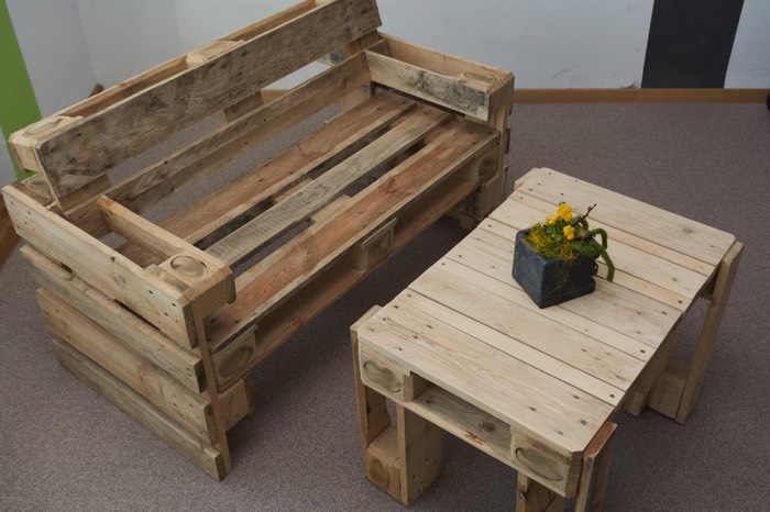 Modele table basse en palette