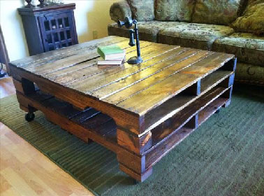 Table basse en bois de pallette