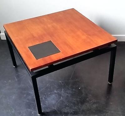 Table basse relevable carrera bois vintage