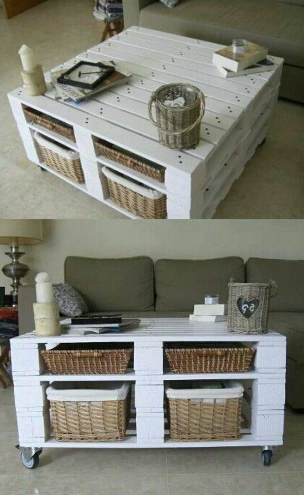 Idée table basse palette