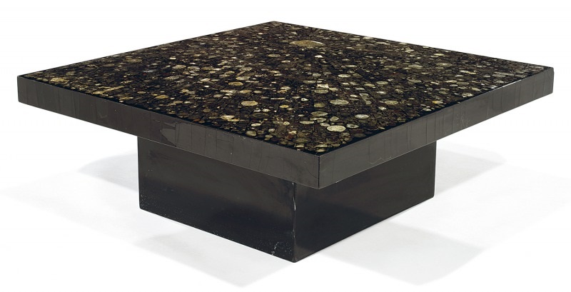 Grande table basse carree bois