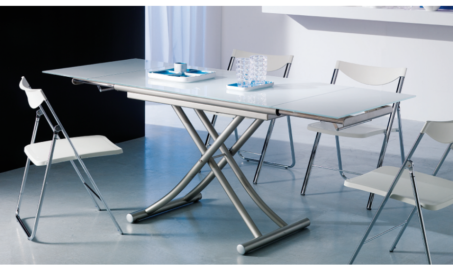Table basse relevable dépliante