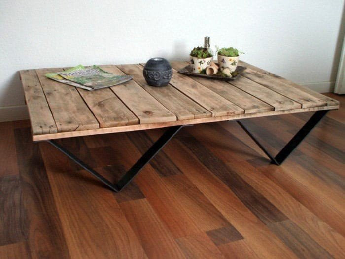 Table basse en palette scandinave
