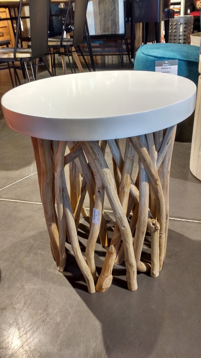 Table basse bois epais