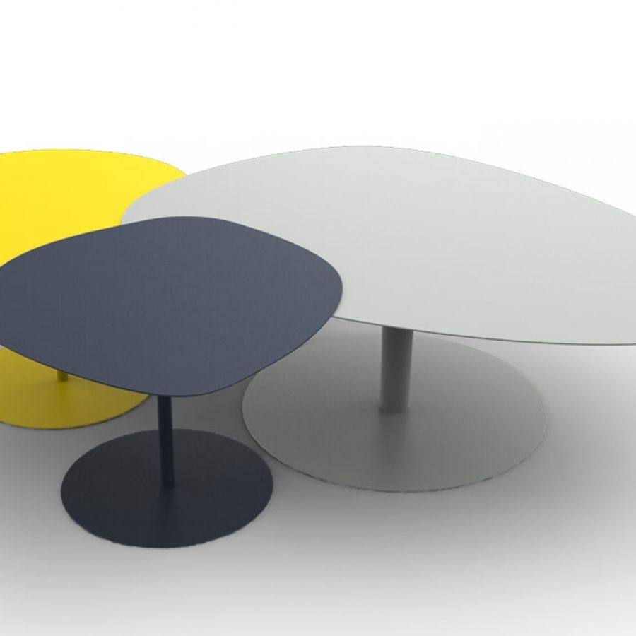 Table basse gigogne galet design