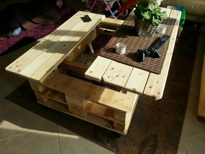 Bricolage table basse palette