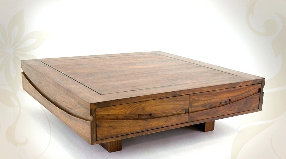 Table basse bois grande