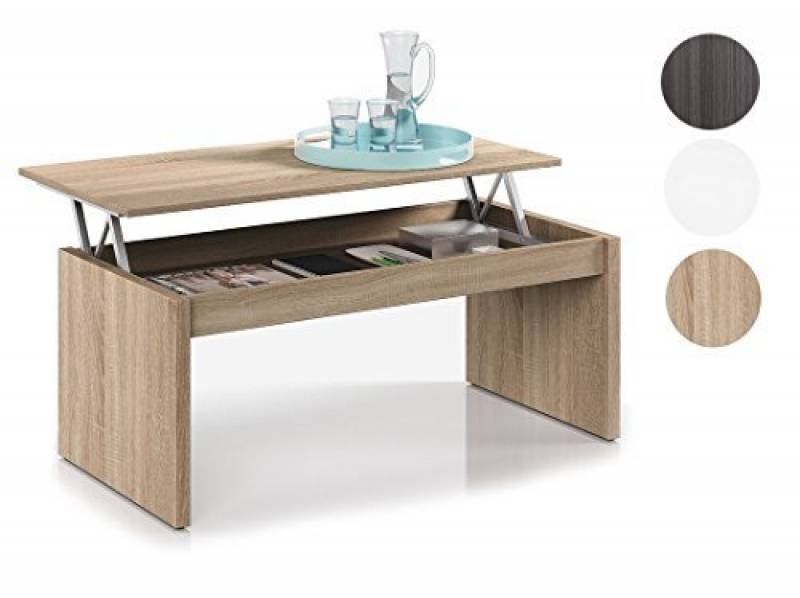 Table basse avec partie relevable