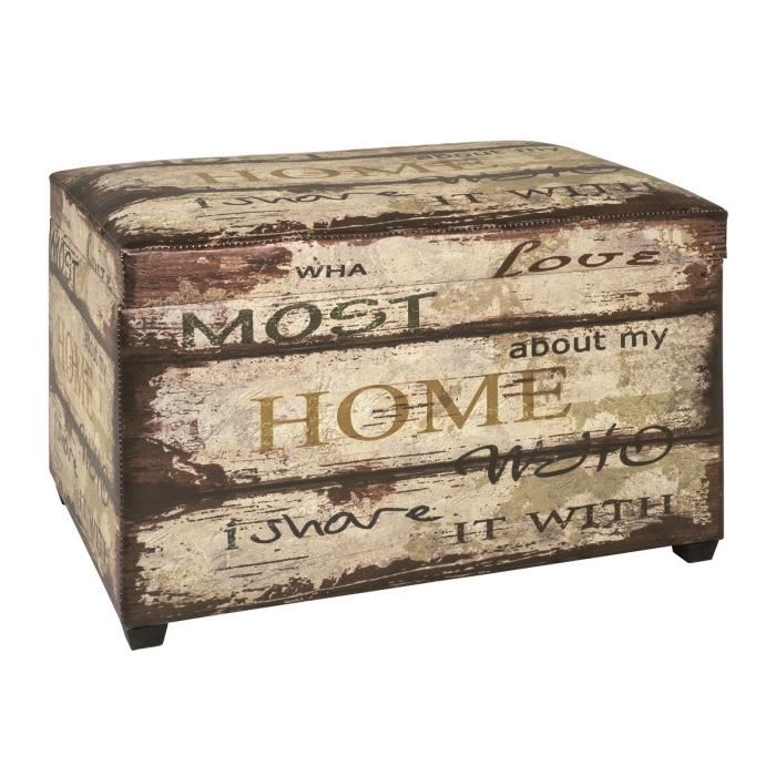 Table basse malle vintage