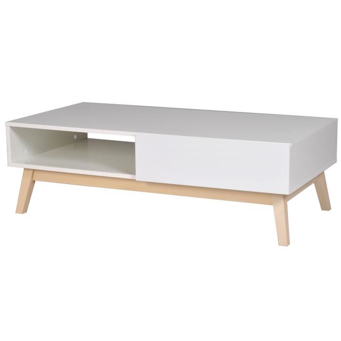 Pieds bois table basse