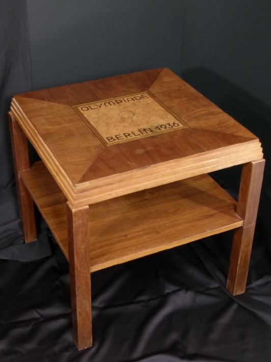 Table basse bois marqueté