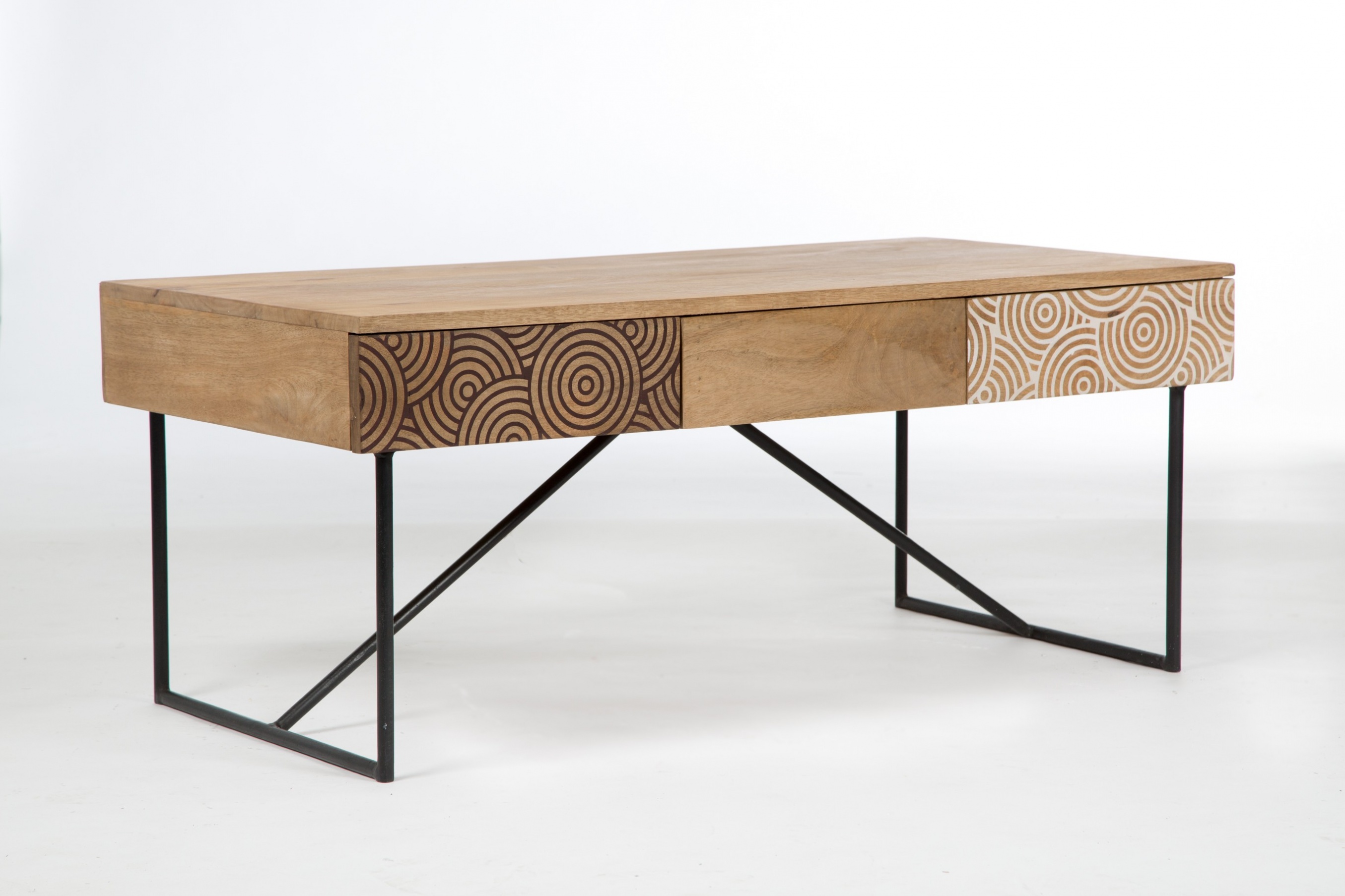 Table basse en bois massif scandinave bee large
