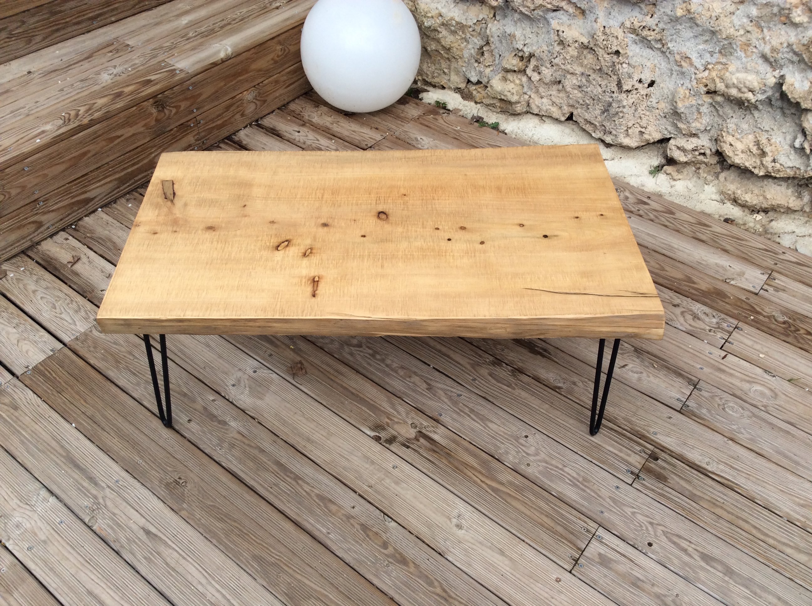 Table basse bois provence