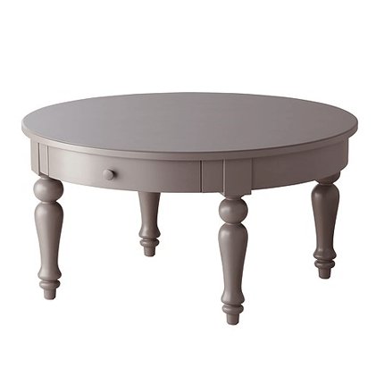 Table basse ronde tiroir