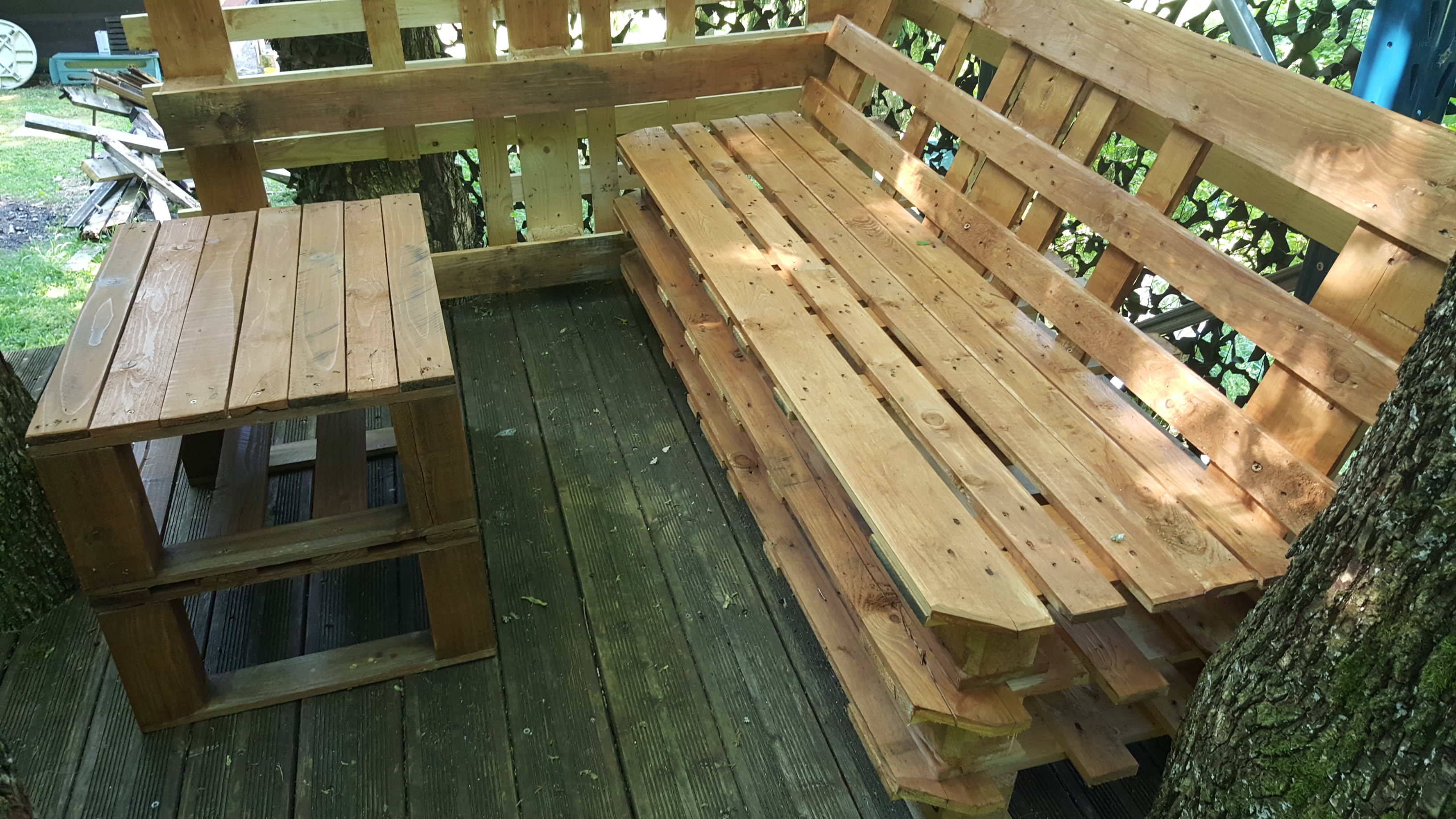 Table basse enfant palette