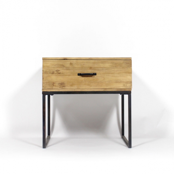 Table basse bois face