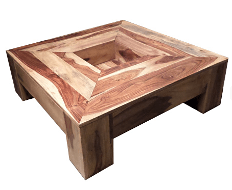 Table basse bois use