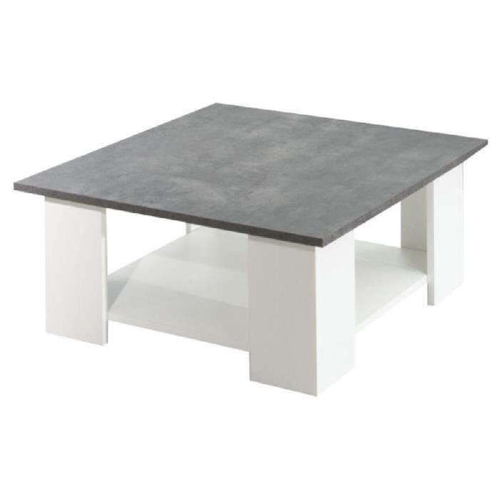 Table basse carrée hauteur 50 cm