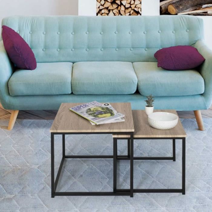 Table basse triangulaire en palette