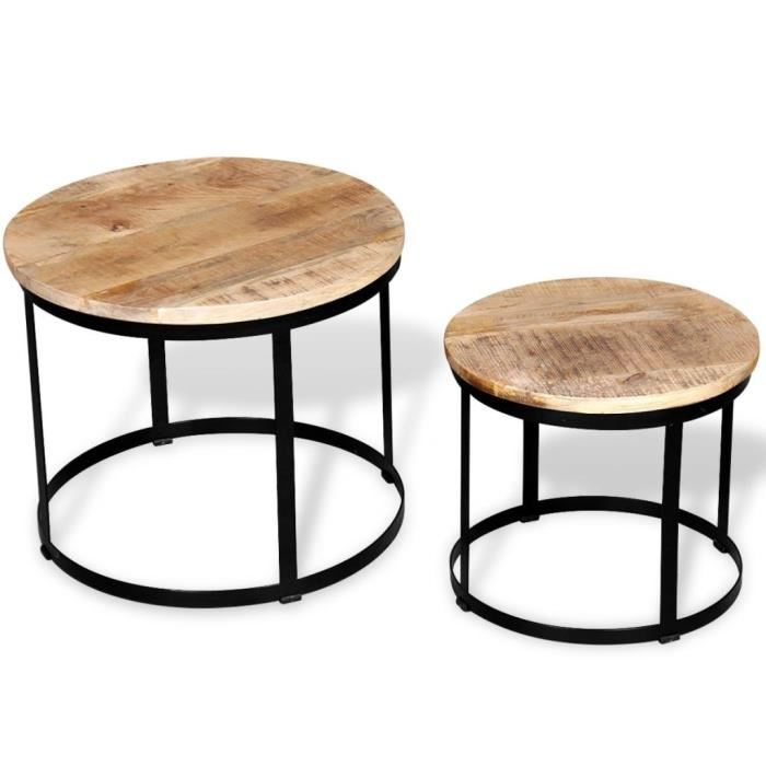 Table basse gigogne manguier