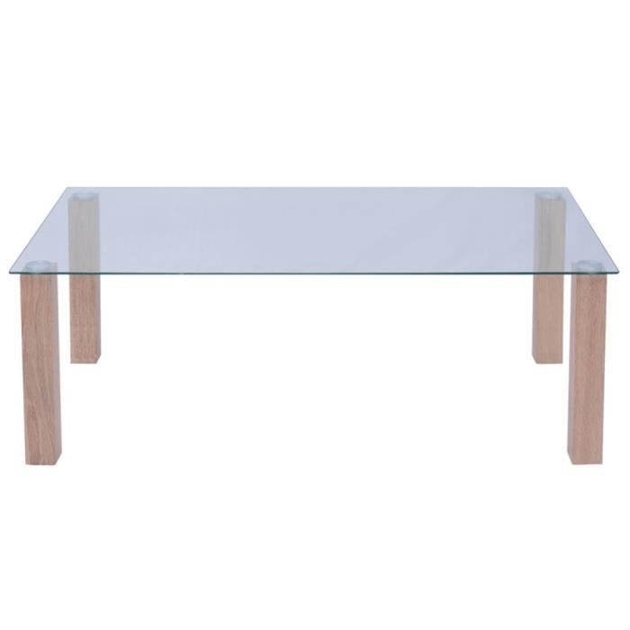 Table basse en verre 60 x 60