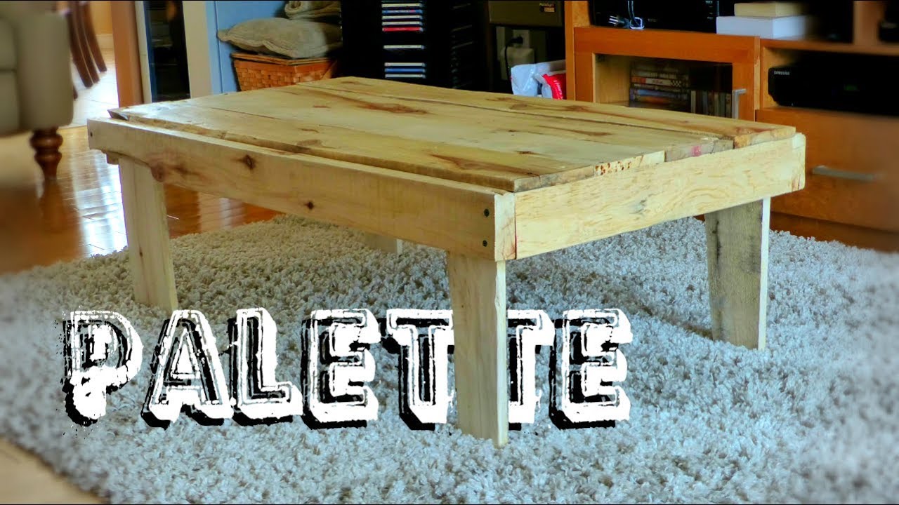 Bois de palette table basse