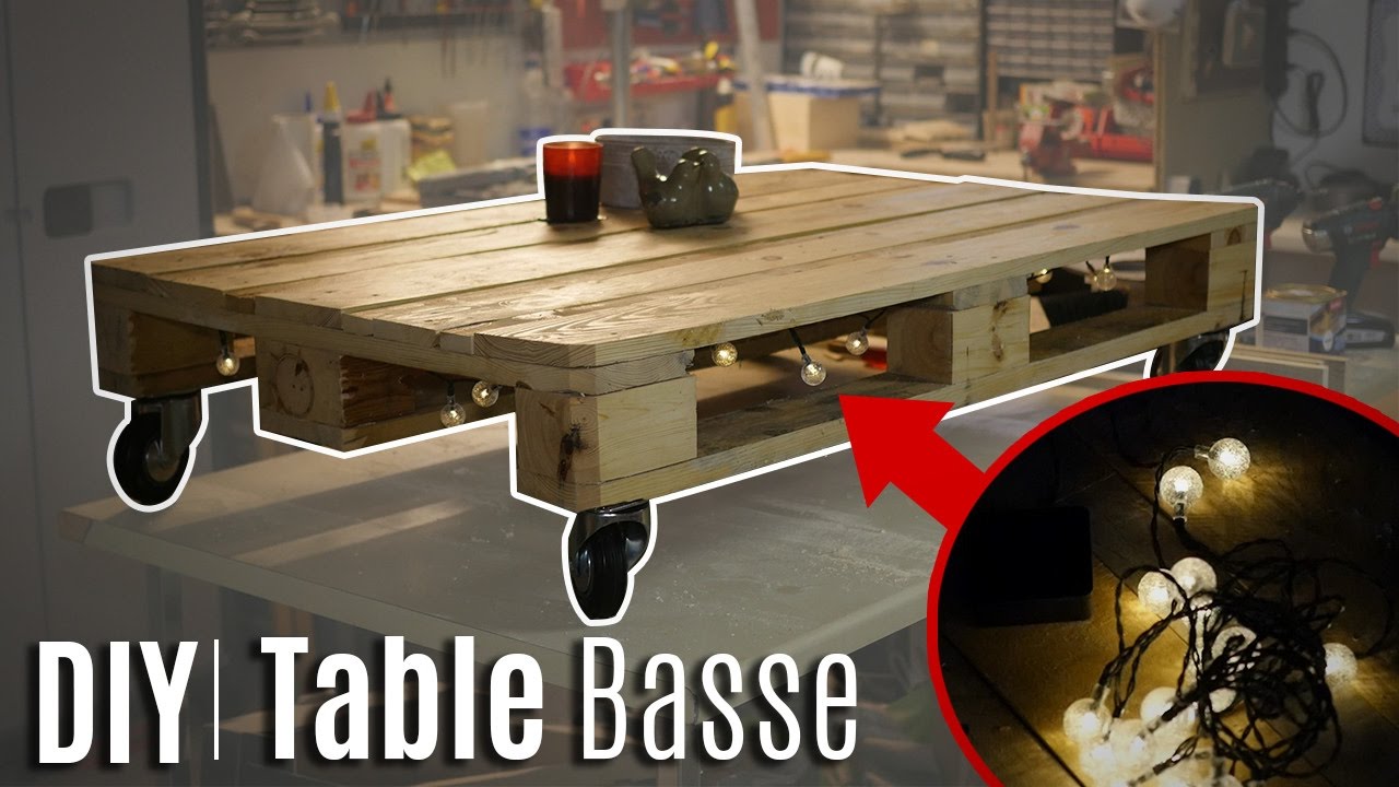 Montage d une table basse en palette