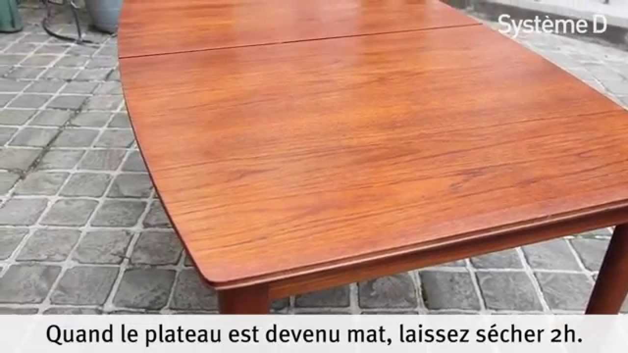 Vernir une table basse en bois