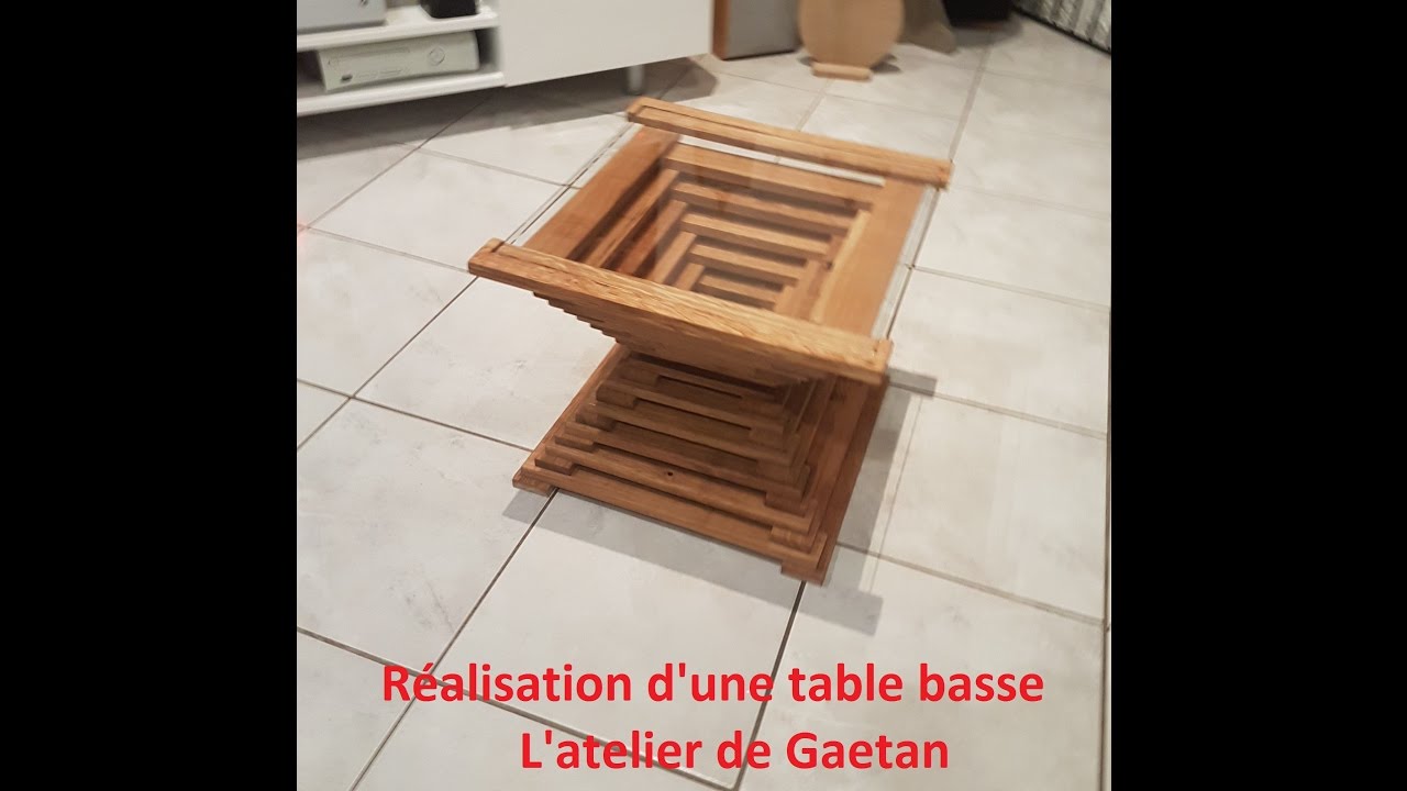 Créer table basse bois