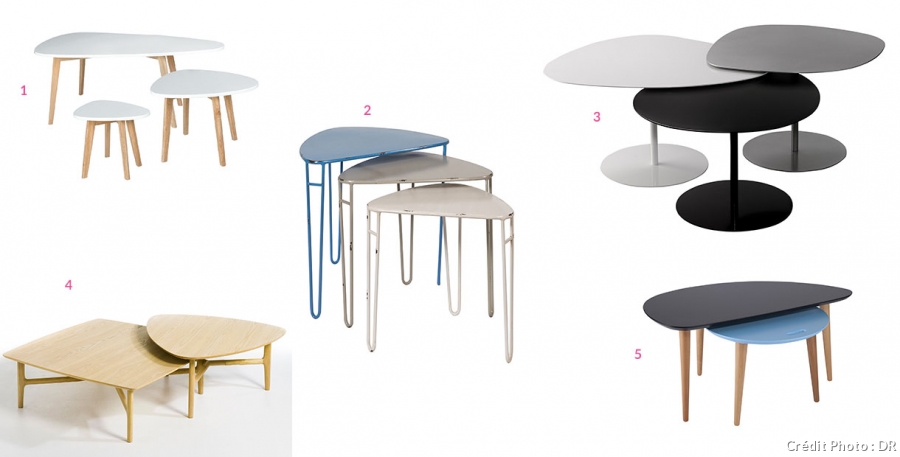 Petite table basse gigogne design