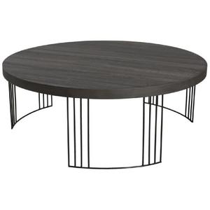 Table basse ronde or