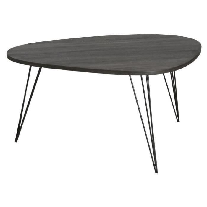 Table basse scandinave noir avesta