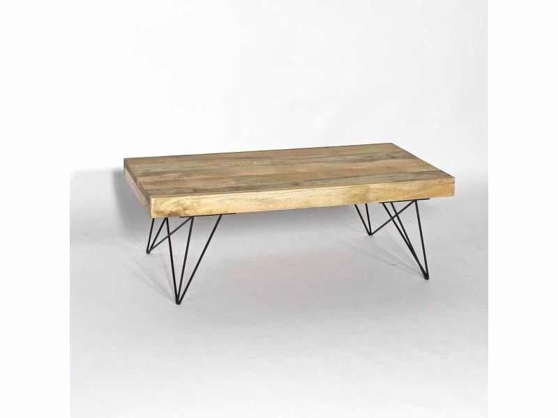 Table basse bois massif unique