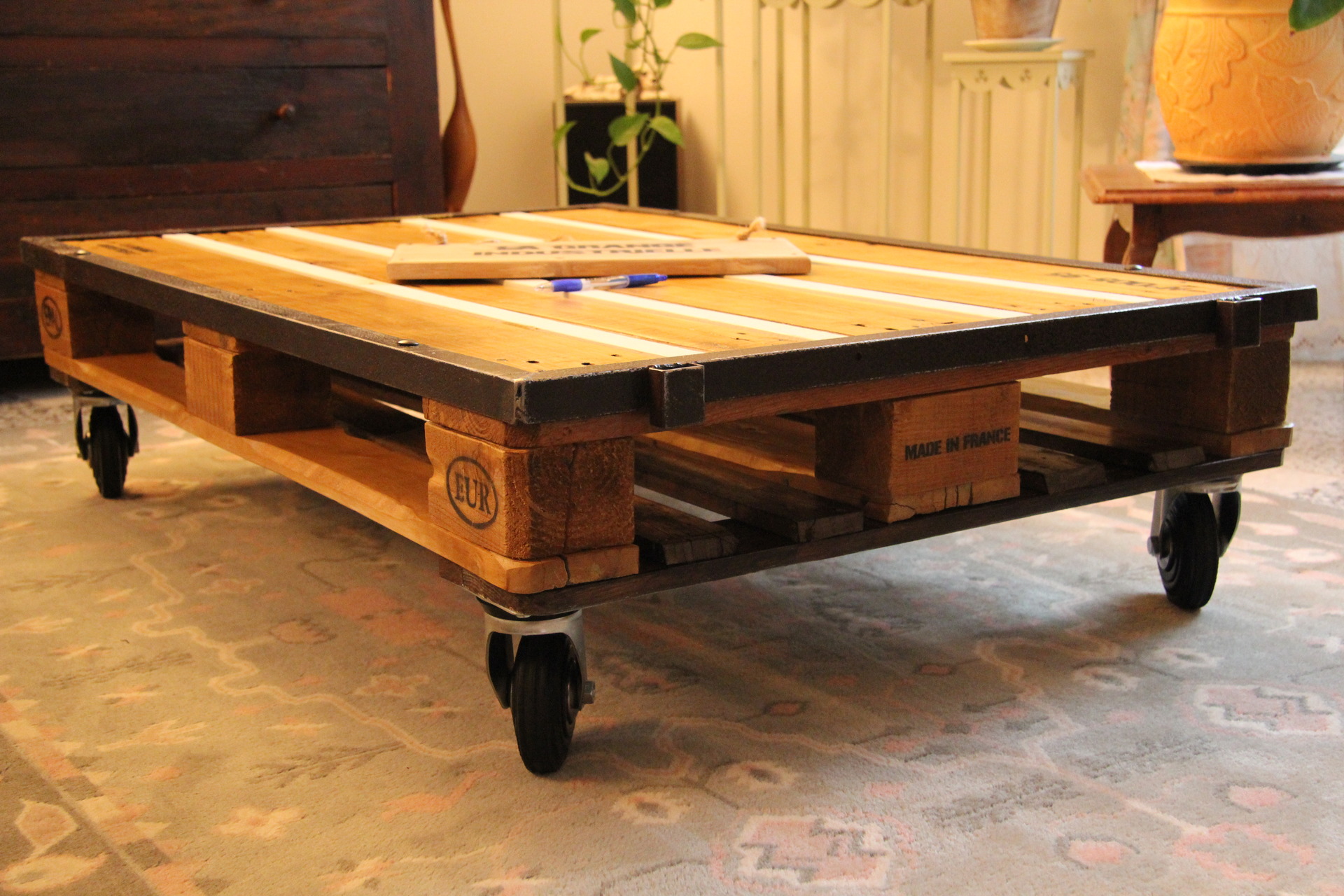 Meuble palette table basse