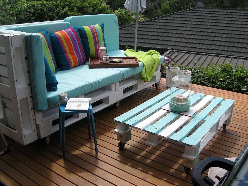 Table basse palette exterieur
