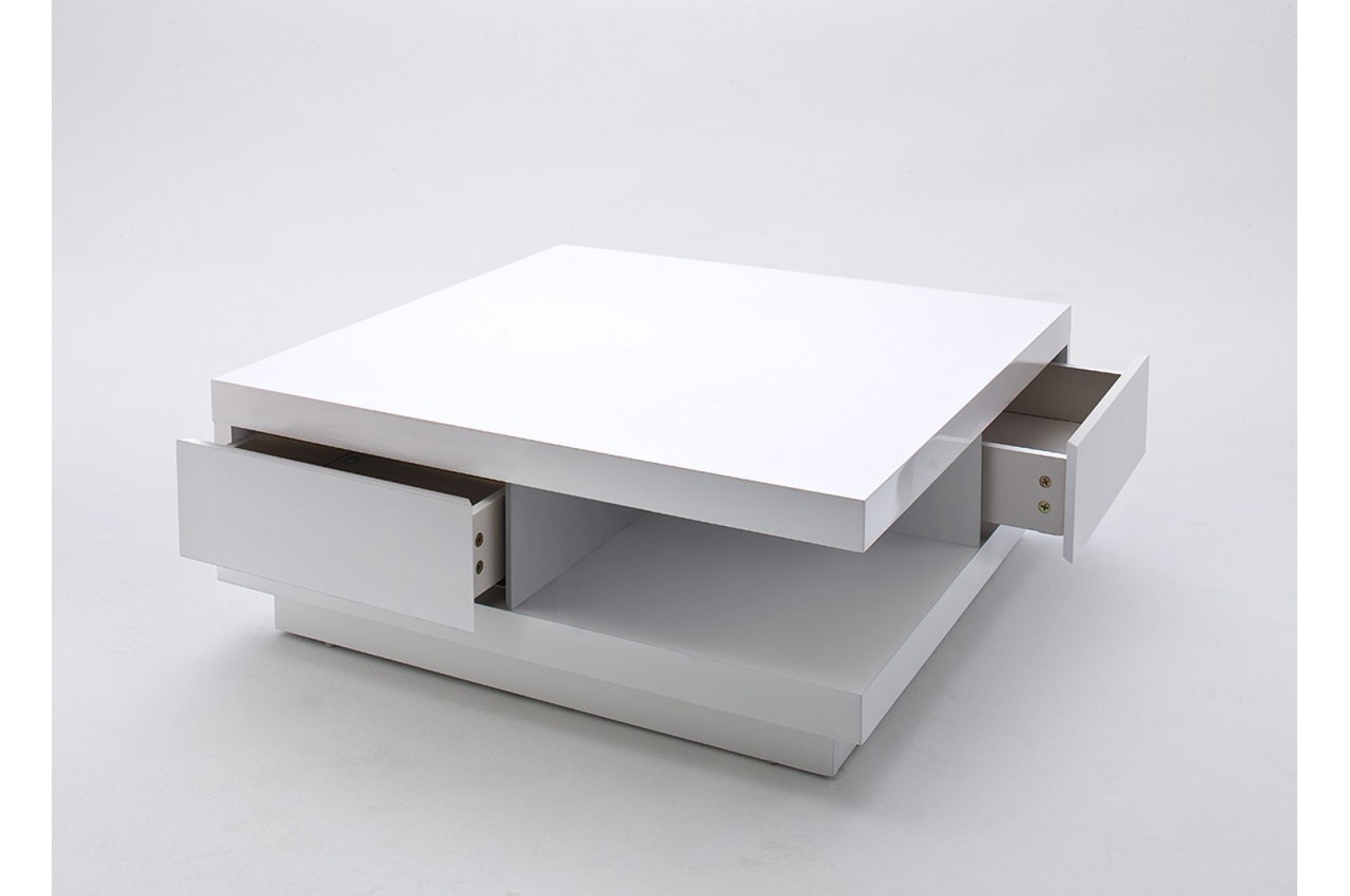 Table basse laqué avec rangement