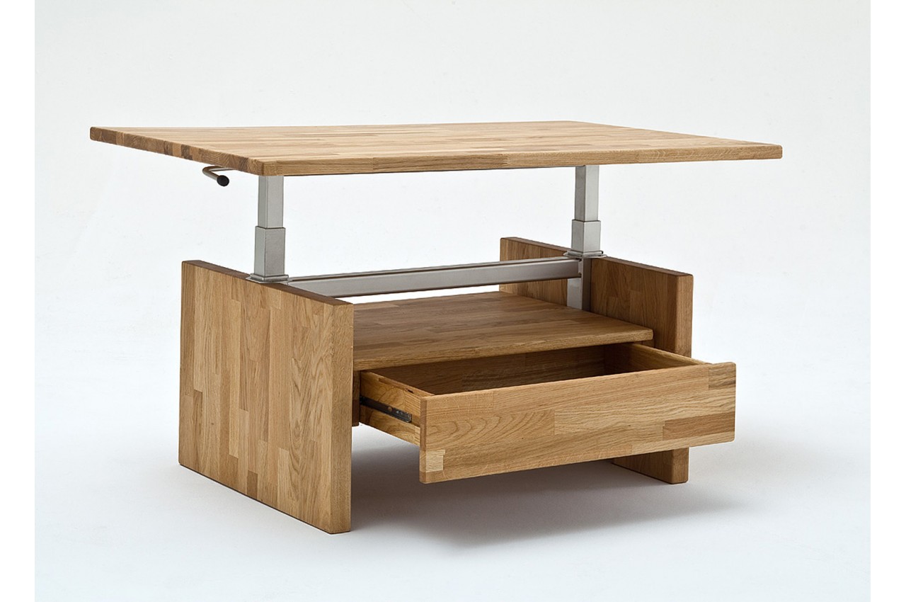Table basse ajustable bois