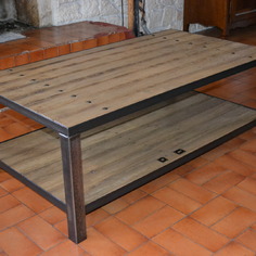 Table basse design fer