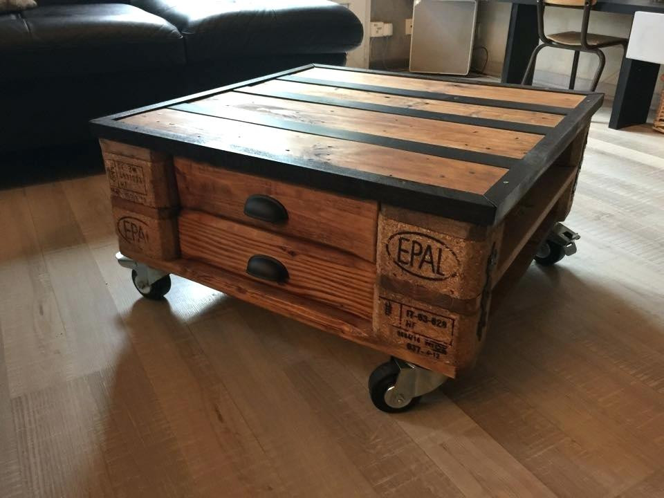 Meuble en palette table basse