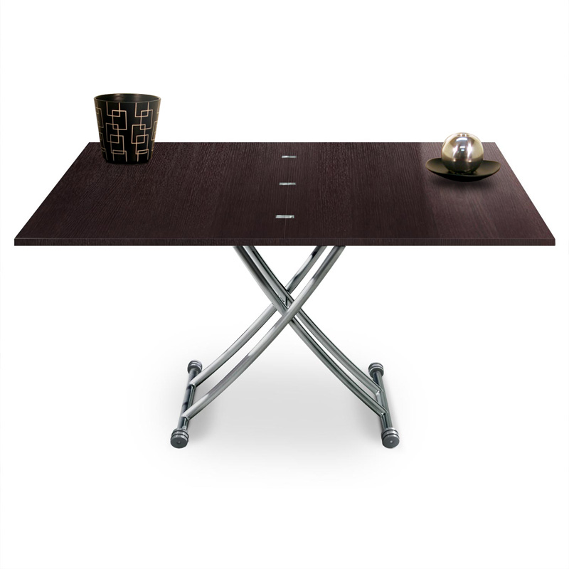 Table basse relevable avec piston